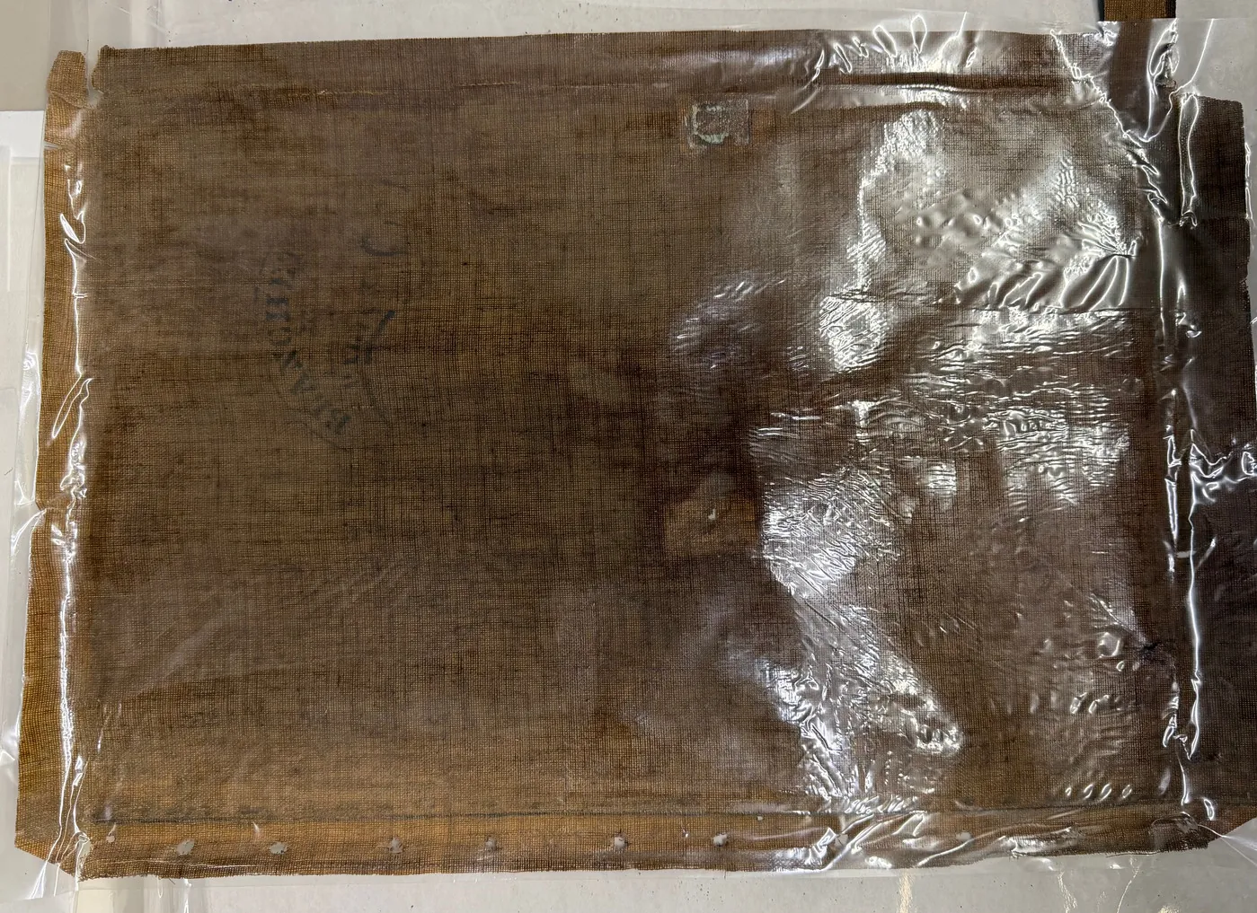 Boat Painting conservation treatment documentation, image 3