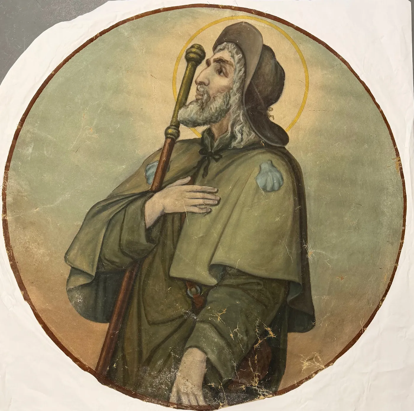 Cathedral Paintings conservation treatment documentation, image 1