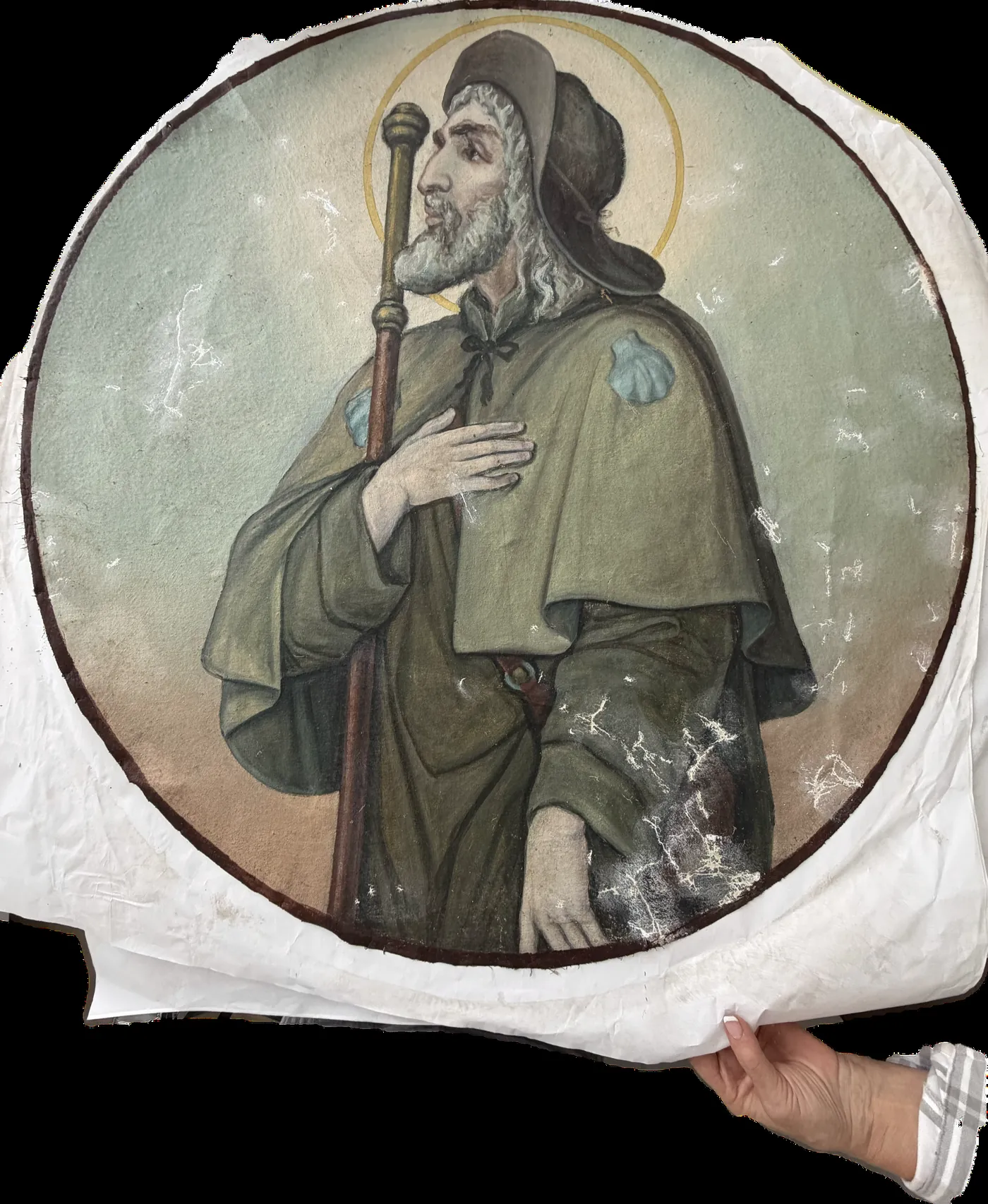 Cathedral Paintings conservation treatment documentation, image 4