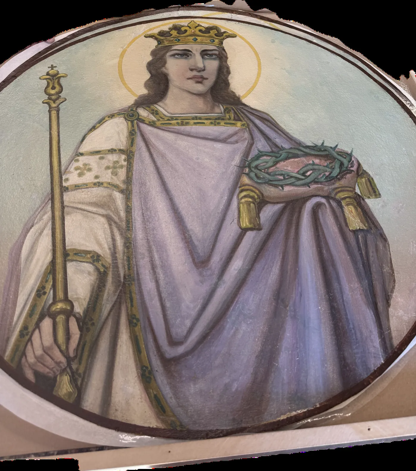 Cathedral Paintings conservation treatment documentation, image 6