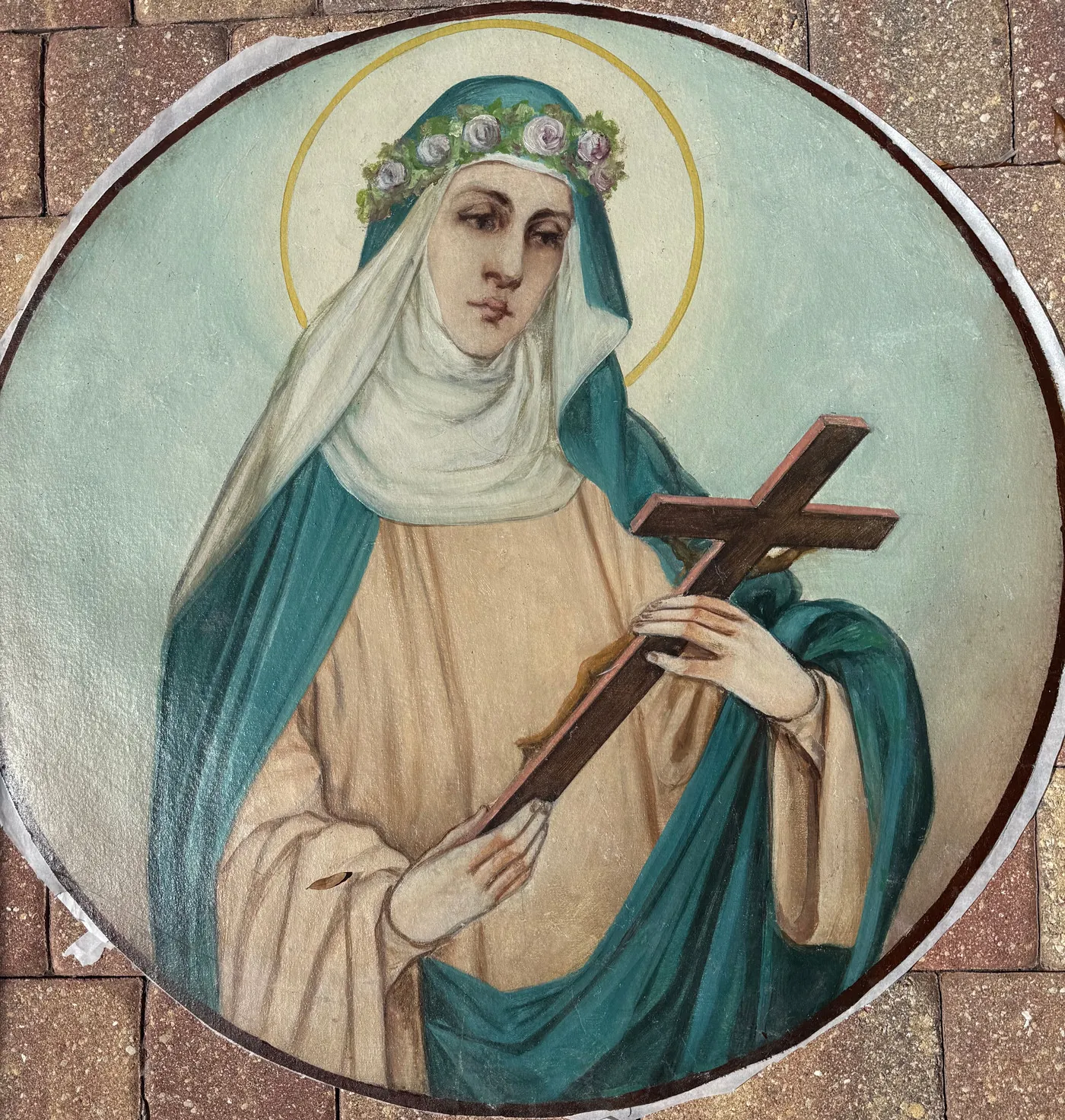 Cathedral Paintings conservation treatment documentation, image 9
