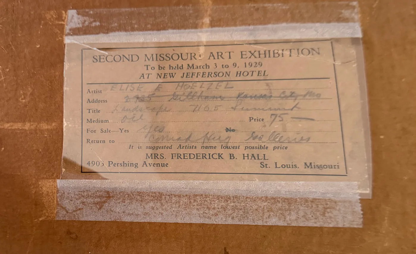 House Painting conservation treatment documentation, image 1